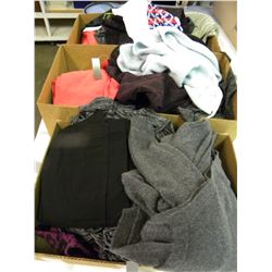 3 BOXES OF MISC MENS/WOMENS/CHILDRENS CLOTHING
