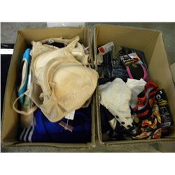 2 BOXES OF LADIES/MENS/CHILDRENS APPAREL