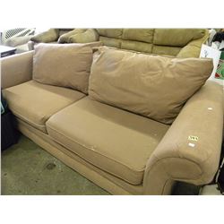 BEIGE MICROFIBER SOFA