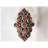 Image 1 : #20-STERLING SILVER GARNET RING(11.2G)