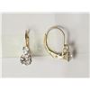 Image 2 : #26-10KT YELLOW GOLD CUBIC ZIRCONIA EARRINGS