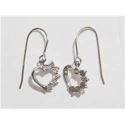 #38-STERLING SILVER DIAMOND(0.01CT)HEART