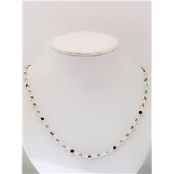 #48-STERLING SILVER, AQUAMARINE, AMETHYST,