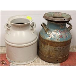 2 COLLECTIBLE CHURNS