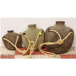 3 PC SET OF TERRA COTTA WATER JUGS FOR OUTDOOR