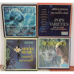 LOT OF 6 BOX SETS OF 10 RECORD EACH BY