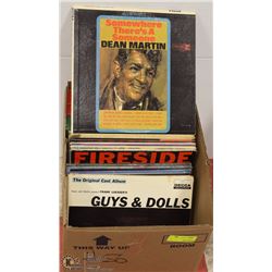 ESTATE BOX OF RECORDS INCLUDING DEAN MARTIN
