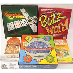 ESTATE BOX OF GAMES INCLUDING CRANIUM, BUZZWORD
