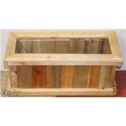 FULLY CEDAR STAINED PLANTER BOX