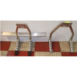 PAIR OF ALUMINUM MOTORCYCLE STANDS