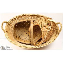 LOT OF WICKER BASKETS