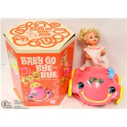 VINTAGE BABY GO BYE BYE IN HER BUMPETY BUG