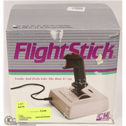 VINTAGE FLIGHT STICK FOR IBM PC. XT, AT, PS2, AND