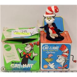 VINTAGE CAT IN THE HAT IN THE MUSIC BOX