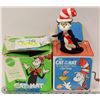 Image 1 : VINTAGE CAT IN THE HAT IN THE MUSIC BOX