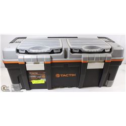 NEW TACTIX 66CM FULL HANDLE TOOL BOX WITH 2