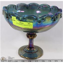 VINTAGE CARNIVAL INDIANA BLUE GLASS