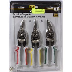 SET OF 3 AVIATION/TIN SNIPS   NEW IN PACKAGE