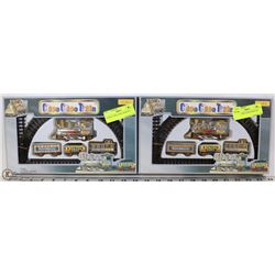 LOT OF 2 GLOBAL CHOO CHOO TRAIN SETS