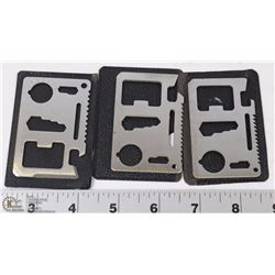 LOT OF 3 MULTI-PURPOSE 11-IN-1 STAINLESS STEEL