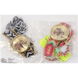 2 NEW ELEPHANT FACE AND FANCY BRACELET