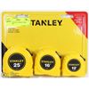 Image 1 : NEW 3 PACK OF STANLEY TAPE MEASURES