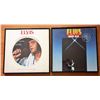 Image 1 : #6 - LOT OF 2 FRAMED ELVIS LP'S