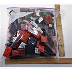 #5 -  BAG FILLED WITH DOZENS OF STAMPS