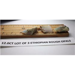 #18 - LOT OF 3 ETHIOPIAN ROUGH OPALS