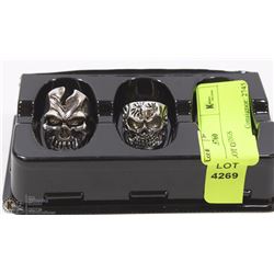 LOT OF 2 BIKER RINGS