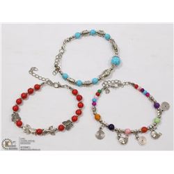LOT OF (3) BRACELETS