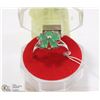 Image 1 : 50-EMERALD .925 STERLING SILVER