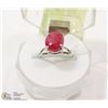 Image 1 : 60-NATURAL RED RUBY RING
