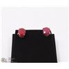 Image 1 : 62-NATURAL RED RUBY EARRINGS