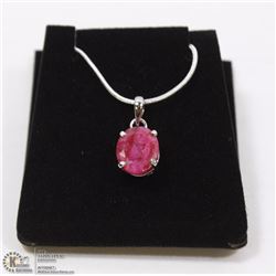 61-NATURAL RED RUBY PENDANT