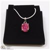 Image 1 : 61-NATURAL RED RUBY PENDANT