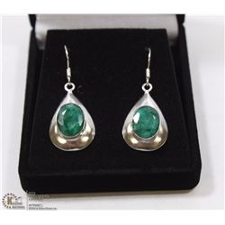 70-GREEN EMERALD EARRINGS