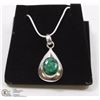 Image 1 : 69-GREEN EMERALD PENDANT