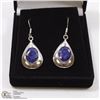 Image 1 : 67-BLUE SAPPHIRE EARRINGS