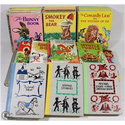 LARGE LOT OF VINTAGE CHILDRENS BOOKS INCLUDING
