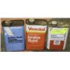 Image 1 : 3 METAL TINS OF BRAKE FLUID