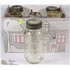 Image 1 : BOX OF 6 VINTAGE JARS 4 WITH LIDS