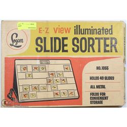 VINTAGE LOGAN ILLUMINATED SLIDE SORTER IN BOX