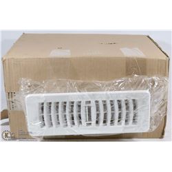CASE OF 20 NEW WHITE REGISTER VENT COVERS