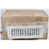 Image 1 : CASE OF 20 NEW WHITE REGISTER VENT COVERS