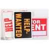 Image 1 : OVER 30 HELP WANTED, EXIT, PRIVATE PROPERTY