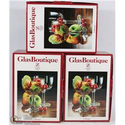 3 BOXES OF 2 - GLASBOUTIQUE CRITALLERIE ZWIESEL