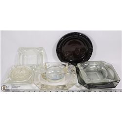 ASSORTED DECORATIVE ASH TRAYS