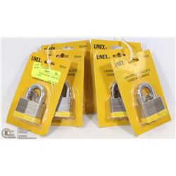 LOT OF NEW PADLOCKS LAMINATED WITH KEYS