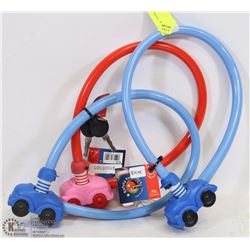 LOT OF 3 KIDS BIKE LOCKS WITH KEYS